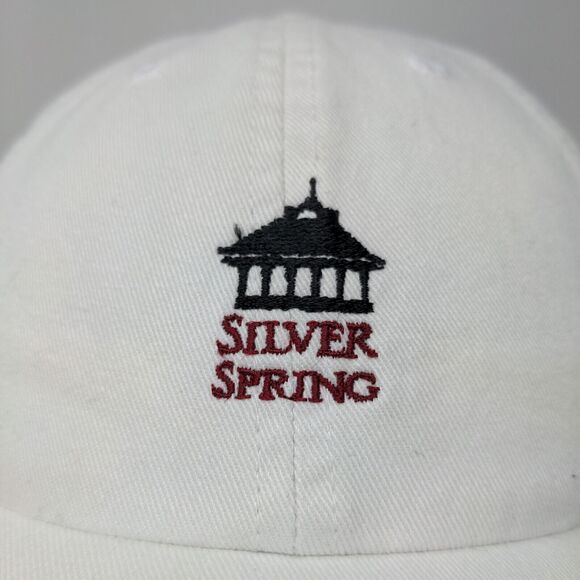 Silver Springs Boy's Slideback Hat White Size Ages 5-12 Embroidered Logo - Picture 4 of 12